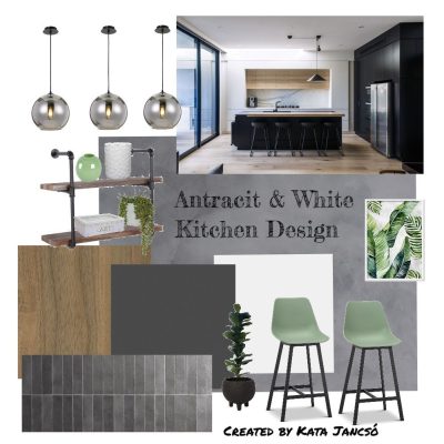 Antracit & White Kitchen Design